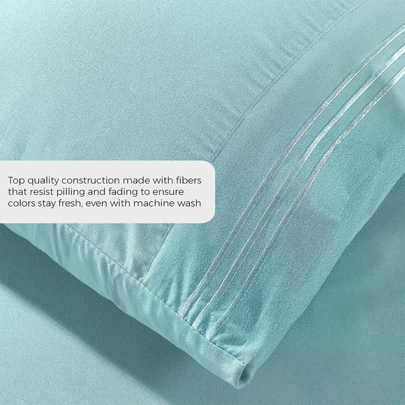 6 Piece Bed Sheets - Cal King, King, Queen , Full  Sheet Set [6-Piece,] - Hotel - Picture 9 of 12